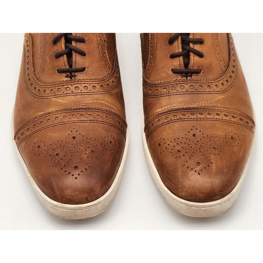 Allen Edmonds Strand Leather Sneakers, Walnut, Men's 8.5E